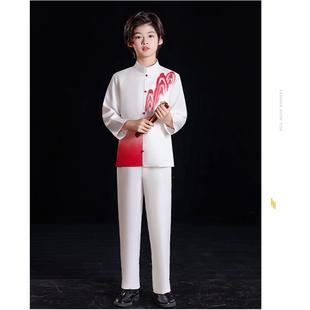 正品合儿童唱红歌演出服小学诵生初高中国风爱唱国诗歌朗大合比赛