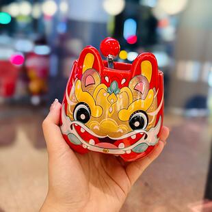 水杯女生高颜值红色马克杯带盖勺兔年陶瓷水杯早餐牛奶咖啡杯可爱