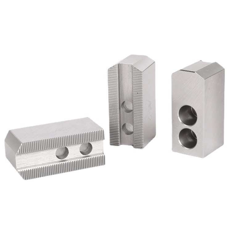 昆山奥玛泰厂家供应中空中实卡盘液压卡爪 油压软爪6/8/10寸生爪