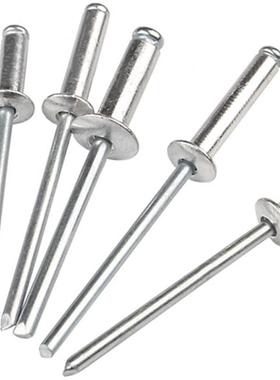 开口型铝铁圆头芯铆钉抽心铝拉抽铆柳钉小拉钉铝制VAY拉钉M2M3M4M