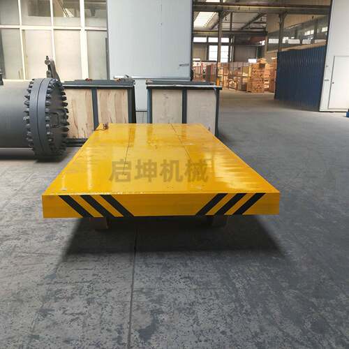 旋转前进和后退平板车五金工具运输车电动平车20吨无轨搬运车