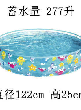 Bestway55028硬胶水池透明儿童游泳池家庭戏水池睡莲养鱼池免充气