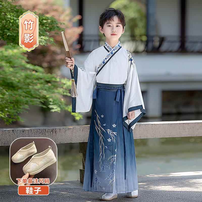 高档儿童汉女服男童古装中国风国服2025新超款夏季小学生演出服学