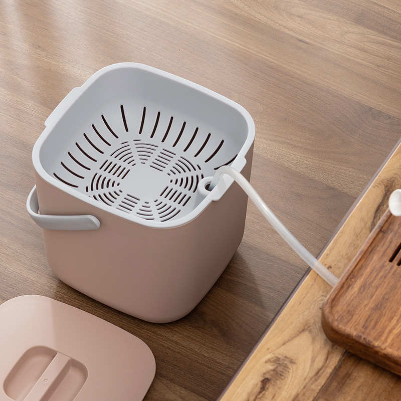 85N 茶台垃圾桶功夫茶水桶废水桶茶渣桶家用茶具配件排水桶