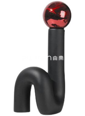 简约现代轻奢软装饰品树脂几何球体摆件样板房间家居桌面玄关摆设
