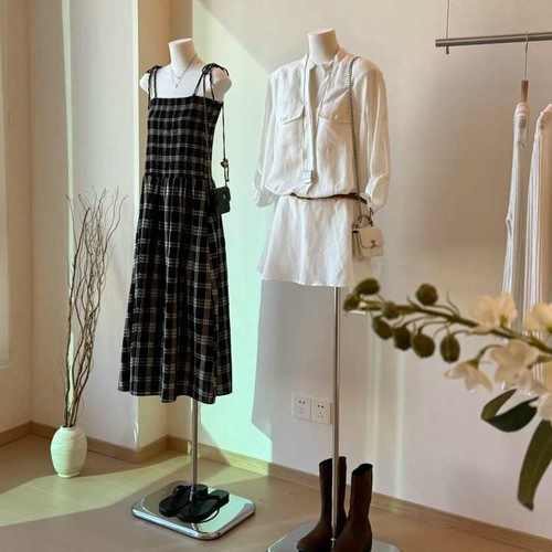 韩版女装模特道具半身扁平胸服装店橱窗陈列假人偶扁身展示架全身