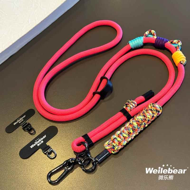 潮流手机挂绳加长斜挎可调节挂脖相机包包挂链户外登山防盗电话绳