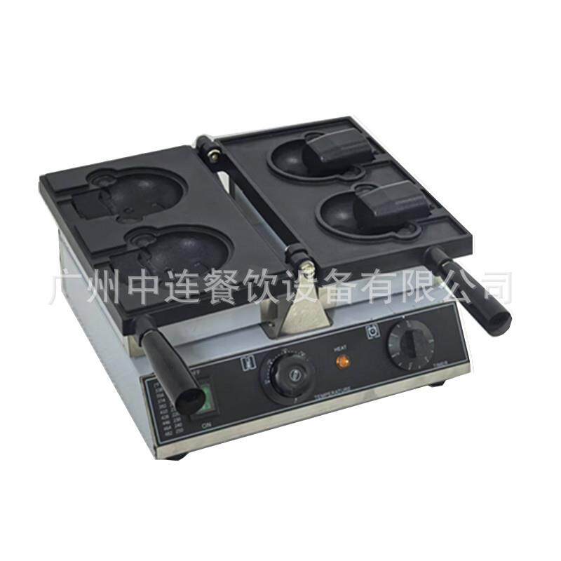 商用电热2头小熊烧机器网红小吃机出口外贸机器220/110V
