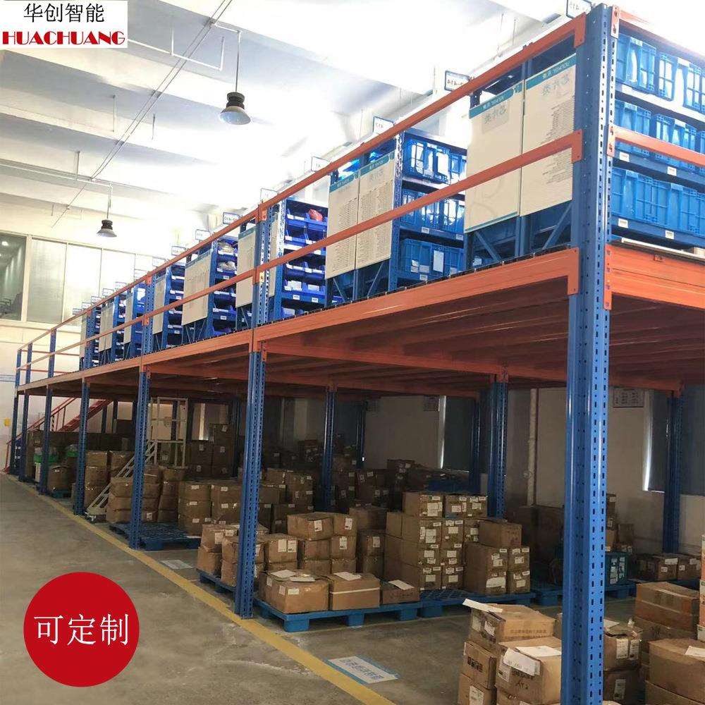 阁楼平台二层钢架可调节拆卸组装式车间仓储货架阁楼重型货架平台