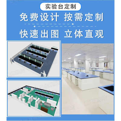实验室实验台全钢钢木实验台工作台304不锈钢PP中央台化学实验桌