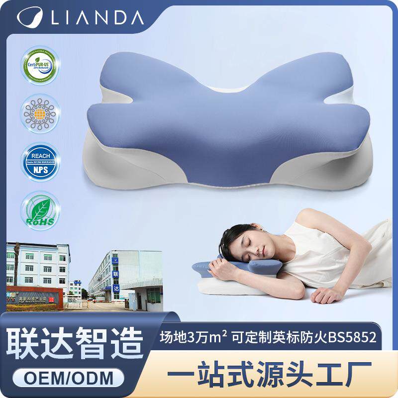 新品蝶翼枕深睡眠记忆枕护颈椎慢回弹记忆棉枕头成人零压感侧睡枕