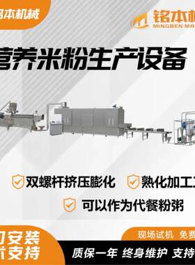 双螺杆营养米粉生产设备厂家膨化机代餐粉营养米粉双螺杆设备