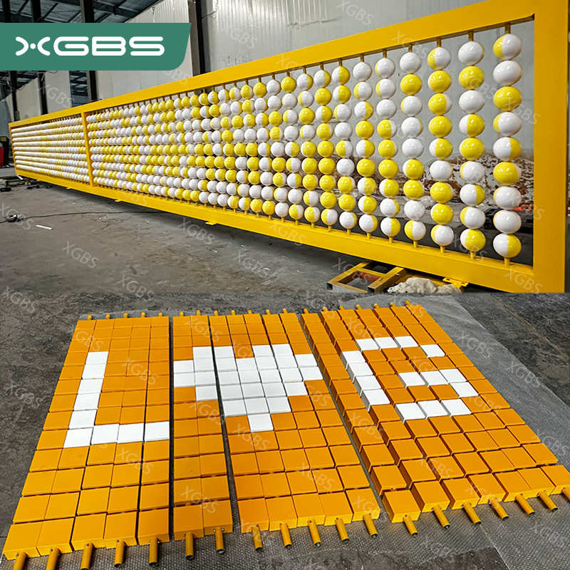 商场户外互动科普游乐设备幼儿园互动儿童无动力大型球双色墙翻转