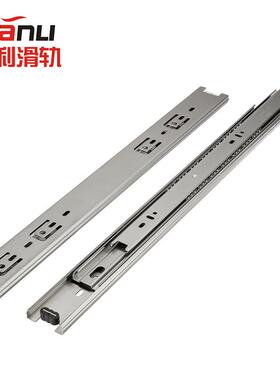 供应45宽全304不锈钢滑轨ESR-45三节不锈钢导轨IDC31抽屉轨道滑轨