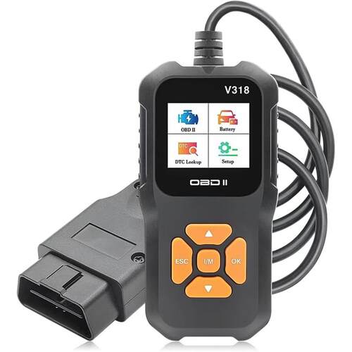 V318彩屏10语言9协议OBD汽车故障解码诊断检测设备仪器诊断obd2