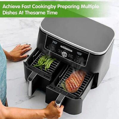 Air Fryer Rack for Double Basket Air Fryers, Dehydrator