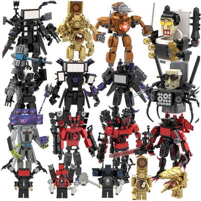Skibidi Toilet Cameraman Building blocks MOC Titan Audio man