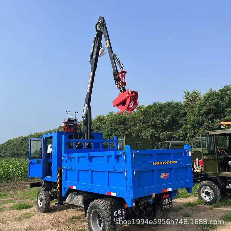 四像四驱农用车柴运油四轮/PHK六轮翻斗自卸爬不山虎输车