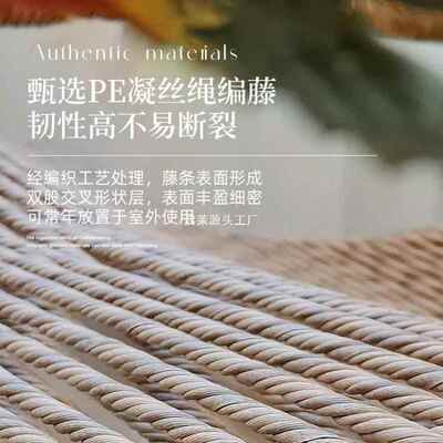 外摇摇椅躺椅成人家用懒客厅人沙发椅HAV阳台单人藤椅户庭院古复