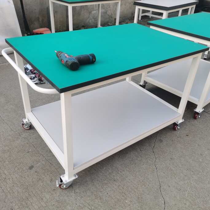 工厂车间带把手带轮子防静电可移动工具推车推车工作台