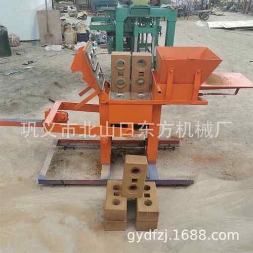 粘土制砖机多块空心积木土砖机 手压成型黏土砖机 制土机一到两人