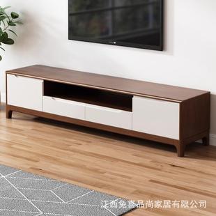 全实木电视柜简约地小户2YF 1.米多尺寸客5厅卧室柜影视柜 55型1.