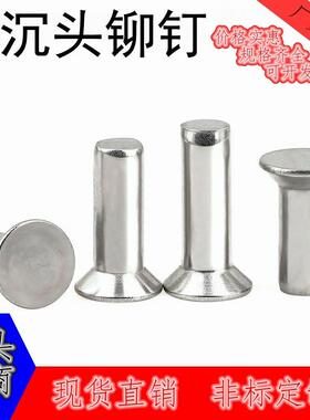GB869不锈钢沉头铆钉304不锈钢半沉头双沉头实心销轴