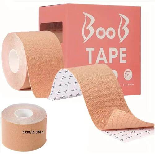 Elastic Breast Lifting Tape, Skin Tone Invisible, Breathable
