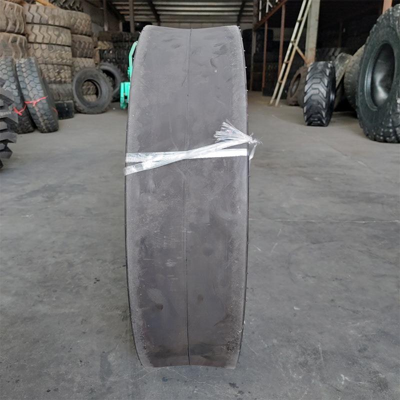 750-16压路机轮胎 7.50-16胶轮压路机C-1光面花纹尼龙工程轮胎