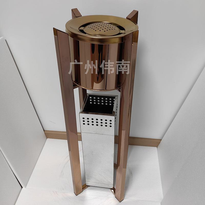 玫瑰金烟灰垃圾桶酒店写字楼会所高档烟灰桶