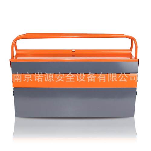 谋福 CNMF 8564 三层金属工具箱 手提工具箱 车载电工维修零件盒