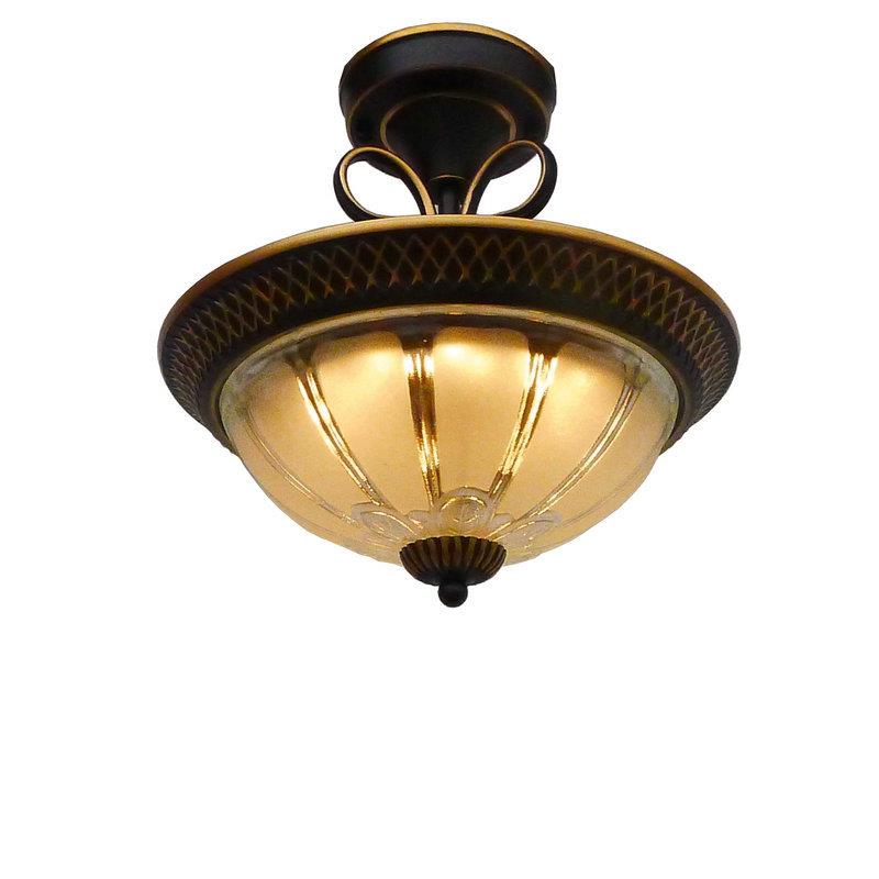 欧式吸顶灯卧室LED圆形卫生间美式复古玄关厨房阳台过道灯饰灯具