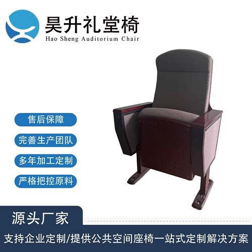 礼堂椅排椅SolidWood报告厅座椅剧院会议室连排椅软椅音乐厅影院
