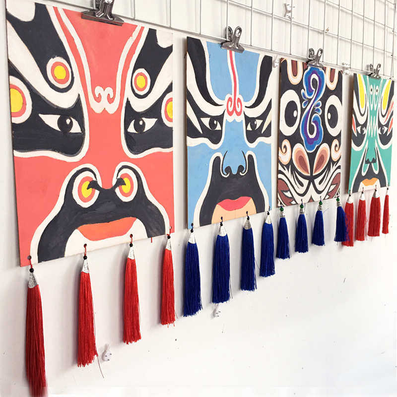 京剧脸谱挂饰幼儿园走廊区角楼梯特色中国风布置装饰木质创意吊饰,节庆用品/礼品,吊顶纱幔,淘宝优惠券,粉丝福利购,淘宝优惠卷