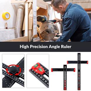 型尺角二合一定位度孔定位尺木工多功能铝856t打合金打孔定位器