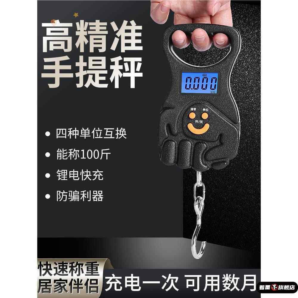 钓鱼买菜高精度电子秤2026新款便携式手提精准家用精准挂钩弹簧秤