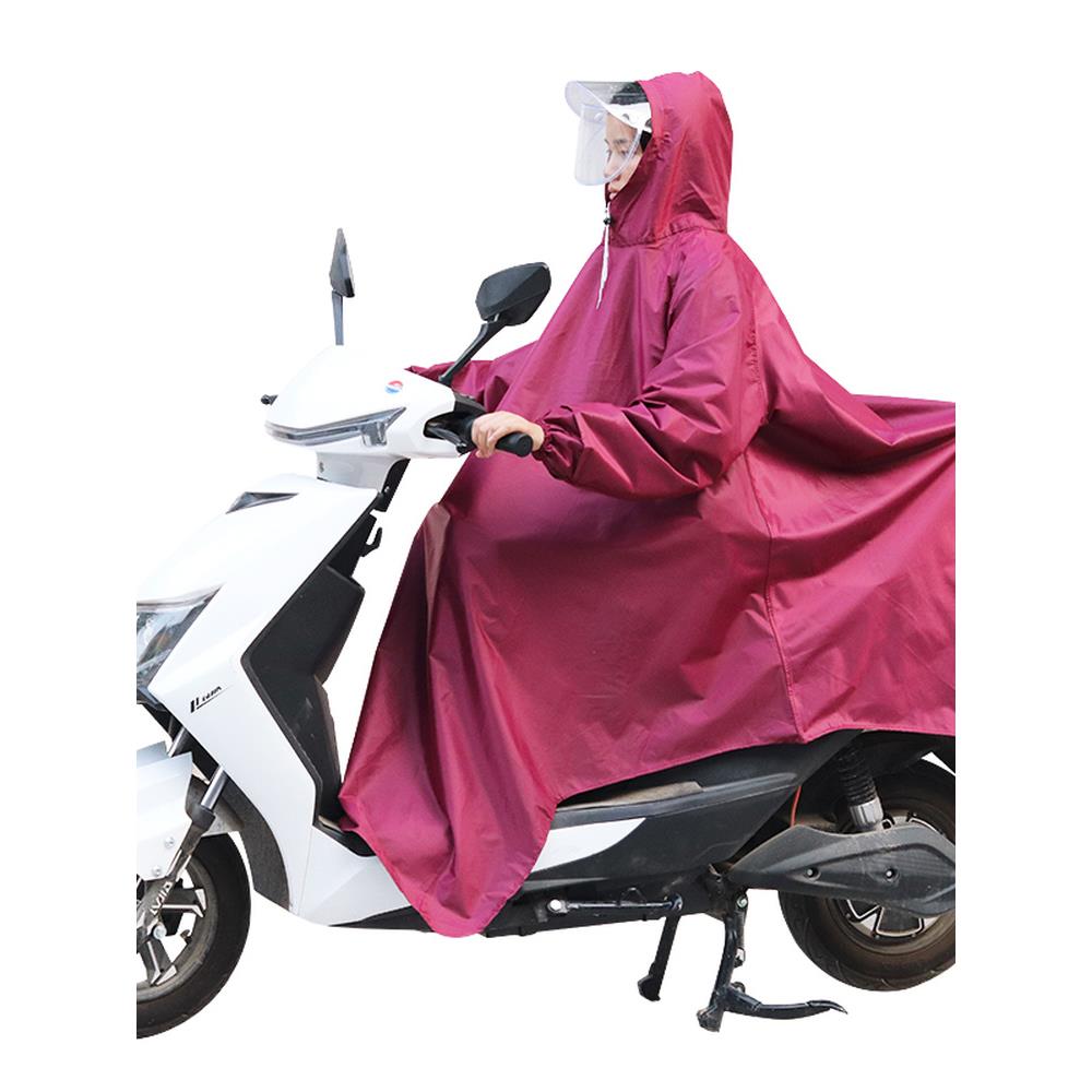 带袖雨衣电动车摩托车男女单人有袖长袖成人加大加厚电车雨披水衣