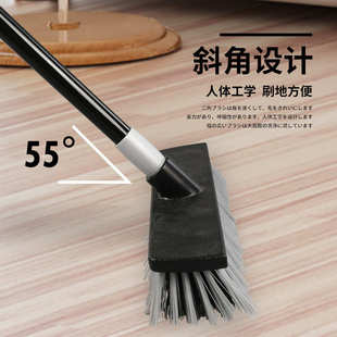 家用长柄硬毛清洁刷浴室卫生间瓷砖拖地刷厕所地板刷户外洗地刷子