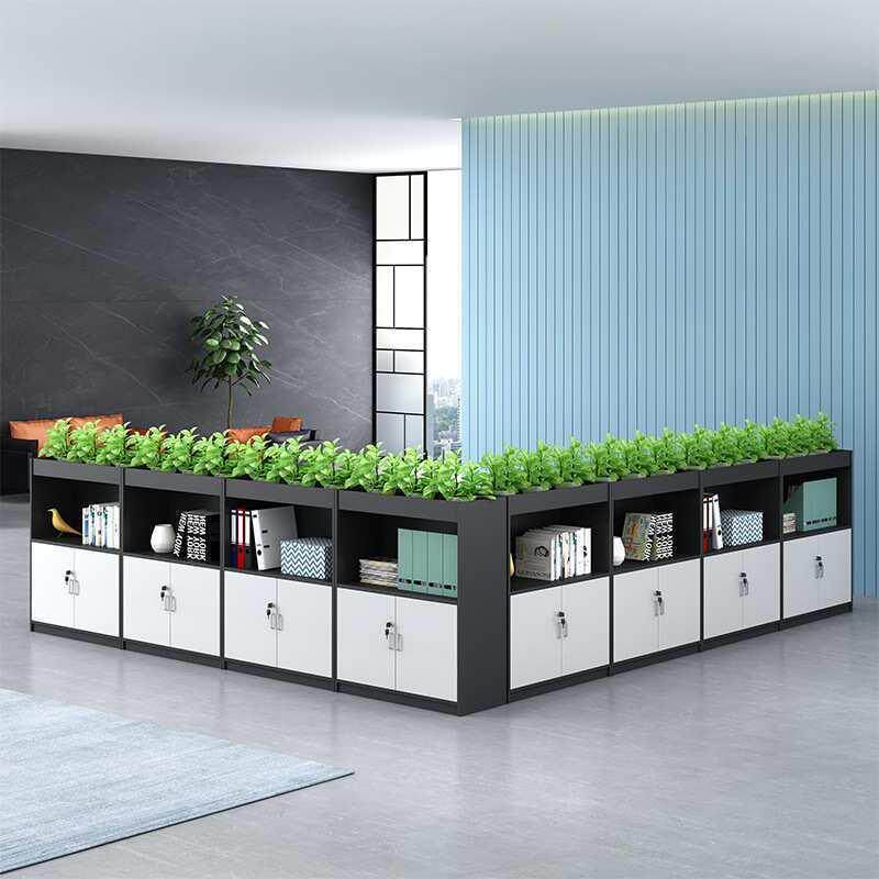 文件柜资料柜简约现代办公室书柜板式木质组合矮柜落地储物档案柜