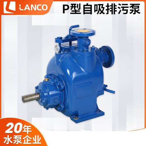 蓝科P系列无堵塞自吸泵排污泵污水泵大流量市政工程P型泵温州厂家