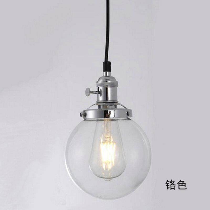 跨境电商亚马逊玻璃吊灯创意个性复古灯具餐厅卧室吧台北欧小吊灯