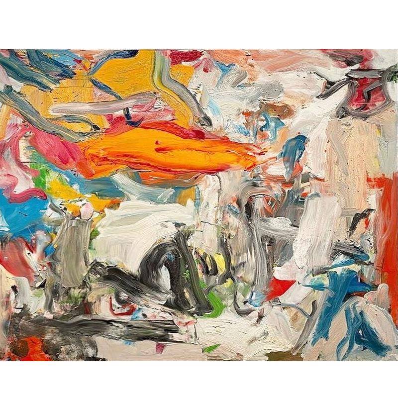 顺丰Est Art 肌理手绘油画《城笙》艺术装饰画玄关客厅挂画立体风