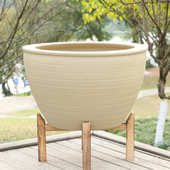 景德镇加高陶瓷鱼缸古法鱼缸客厅阳台落地睡莲荷花缸大水缸特大号