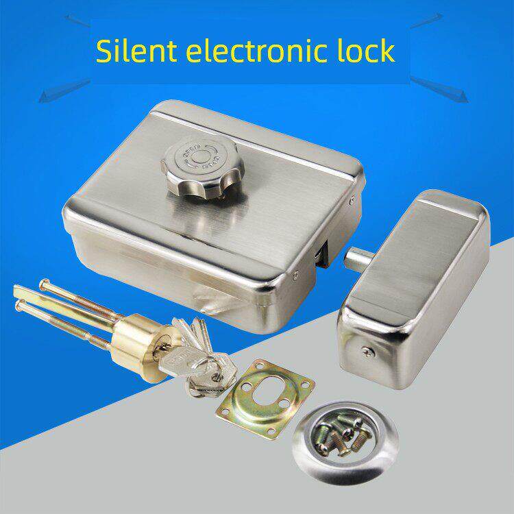 电子门禁锁电控锁门锁防水楼宇门锁电锁电动门锁家用静音电控锁盗