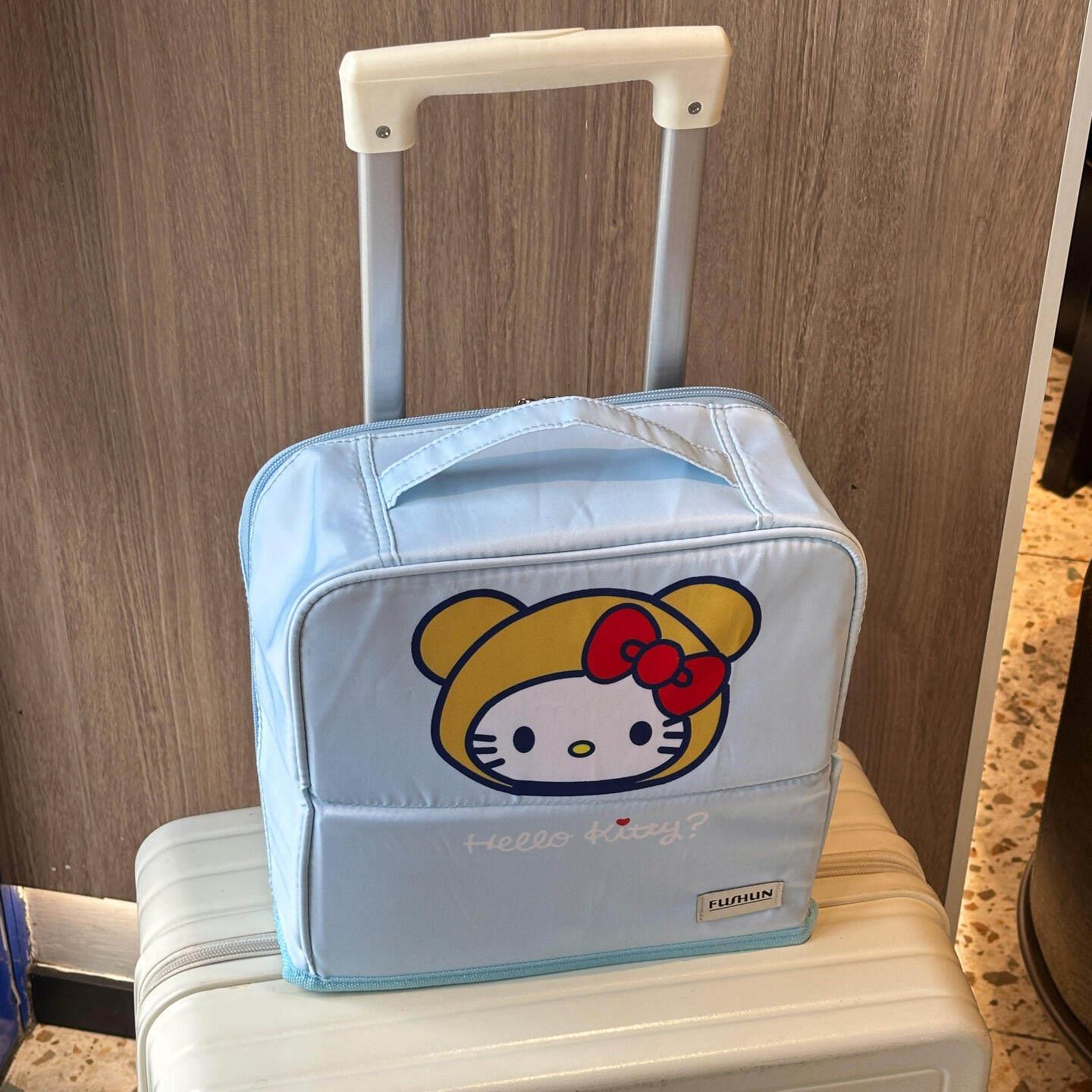 哈喽kt化妆包女2025新款外出便携学生旅游随身大容量化妆品收纳包