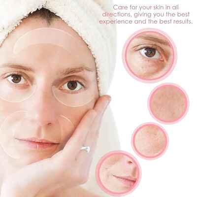 12 Pieces Silicone Eye Wrinkle Pads ReusableCheek Forehead F