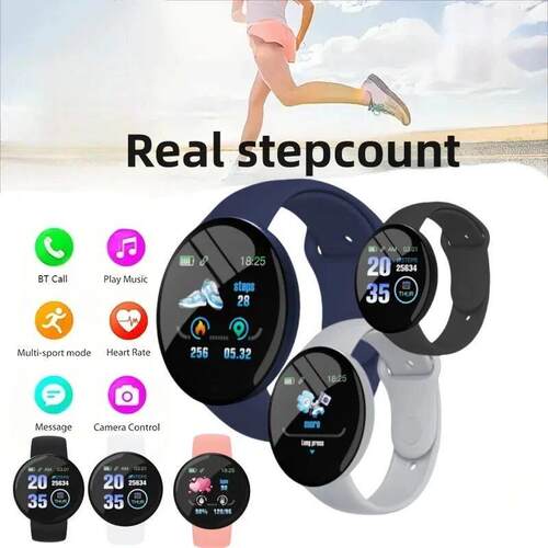 D18 Smart Watch Heart Rate Monitor Men
