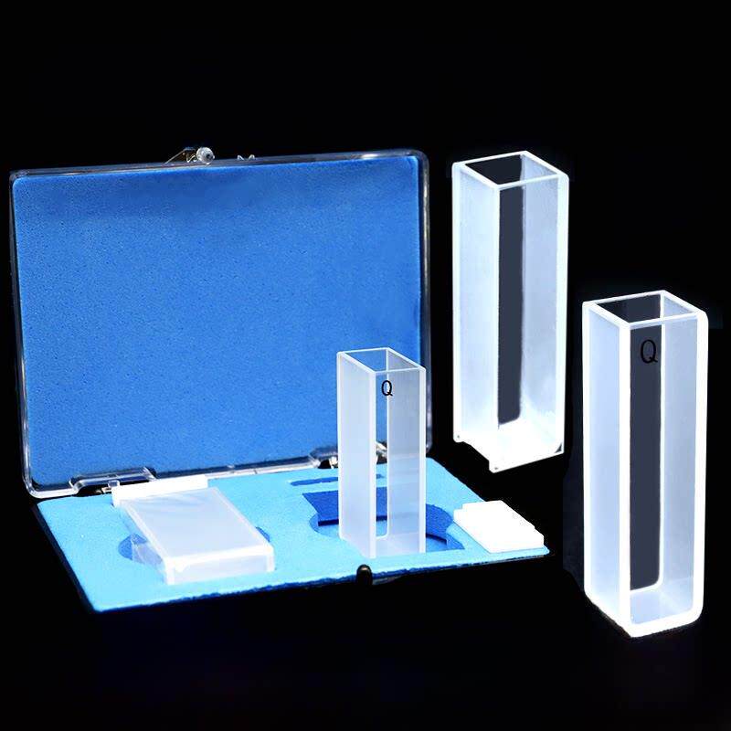 汇达玻璃比色皿 耐酸碱石英比色皿 烧结分光光度计751/722 5mm/10