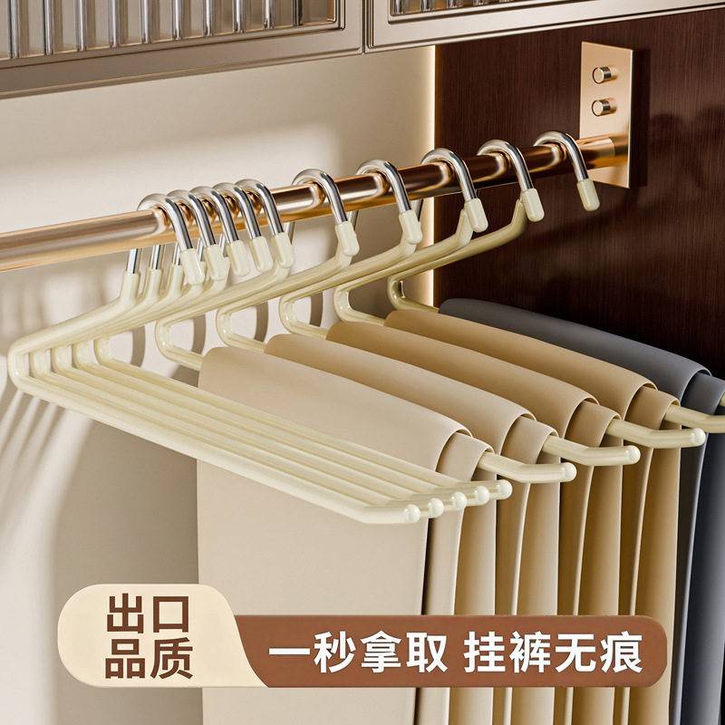 鹅型裤架家用无痕防滑裤夹Z形衣架专用衣柜2字裤挂架收纳挂裤子架