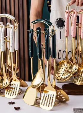 Gold Cutlery Set Stainless Steel Golden Knives Forks Spoons